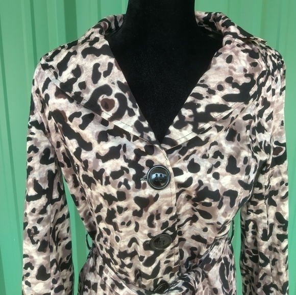 Jules & Leopold Women's Leopard Print Jacket Size Medium MobWife Animal Print - Picture 2 of 7